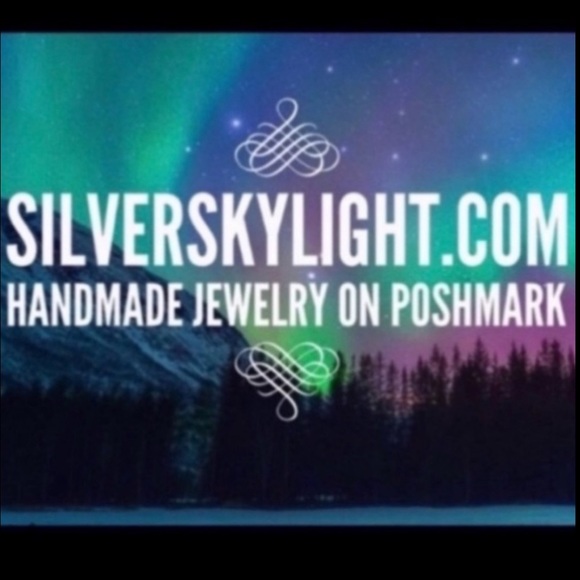 Handmade maille links stainless steel chains + sterling silver amethyst peridot - Picture 16 of 16